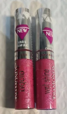 2 Piece Lot Maybelline Loud & Clear Lilac. Wet Shine Diamonds Liquidnew/sealed. • $29.95