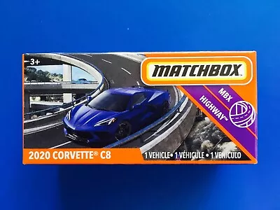 2020 Matchbox Power Grabs BLUE 2020 V8 CHEVROLET CORVETTE C8 SUPER SPORTS - New! • $15.95