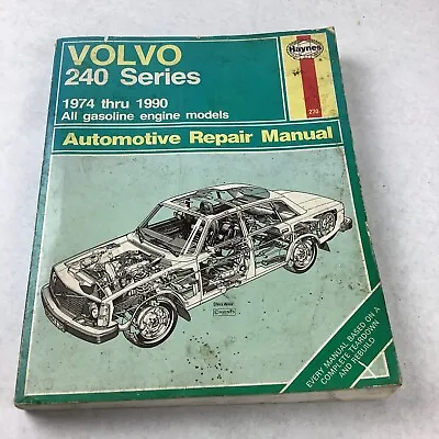 Volvo 240 Series Haynes Repair Manual 1976 - 1990  (270) • $14.99