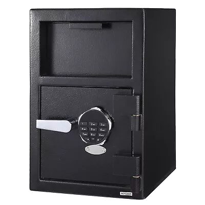 Steel Digital Depository Safe Box W/ Keypad Lock & Key For Home Office Security • $239.20