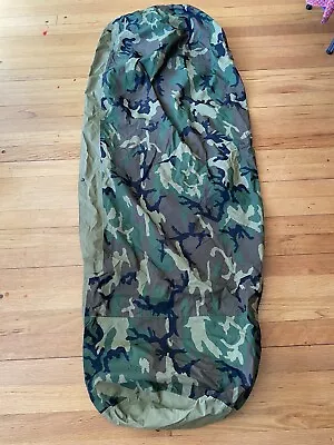 US Military Issued Bivy Cover/ Woodland Water And Windproof Sleep System Cover • $119.99