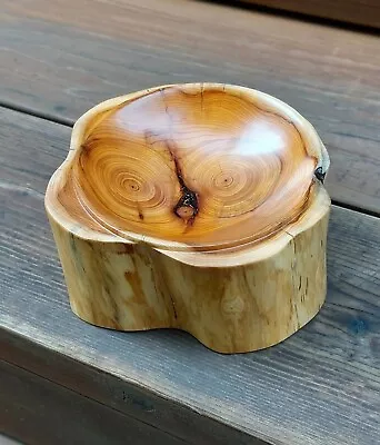 Natural Edge Yew Wood Bowl! 😍  ~Dovecote Woodworking~ (650)  • $59.99