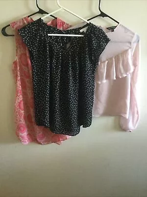 Lot Of 3 Blouses Assorted Brands Express Cabi & LC • $12