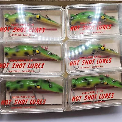 Eddie Pope M1 Hot Shot Bait Diver Frog Pattern Full Case12 NEW IN BOXFishingLure • $199.99
