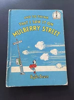 And To Think That I Saw It On Mulberry Street By Dr. Seuss Vanguard Press 1937 • $41.99