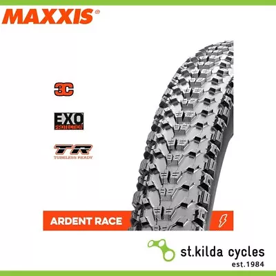 Maxxis Ardent Race Bike Tyre - 26 X 2.20 - 3C Speed EXO TR Folding 120TPI - Pair • $223.95