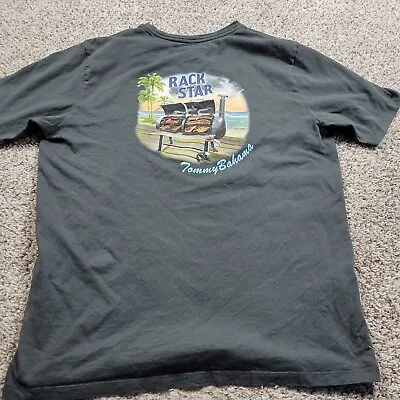Tommy Bahama T Shirt Mens Medium Gray Rack Star Graphic • $16.75