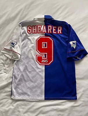 Blackburn Rovers Match Worn Alan Shearer Shirt 1993/94 - Vs Manchester United • £2500