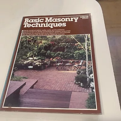 Basic Masonary Techniques Ortho Books 1990  • $4