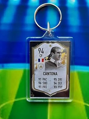 £2.99 • Buy Zidane And Cantona Card Inspired Keyring/Bag Tag