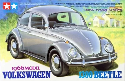 1/24 Volkswagen 1300 Beetle 1966 Plastic Model Kit  Tamiya TAM24136 • $26