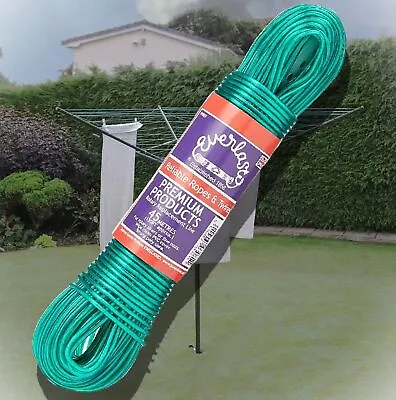 45m Replacement Rotary Airier Washing Line Everlasto Strong Poly Core PVC Line • £7.49