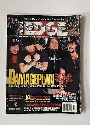 METAL EDGE MAGAZINE March 2004 DAMAGEPLAN  PANTERA With POSTERS! • $7.99