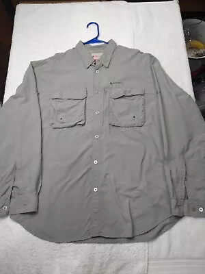 Redington Vented Fishing Shirt- Greyish Color With Logo Size Xxl *minor Defects* • $6.96