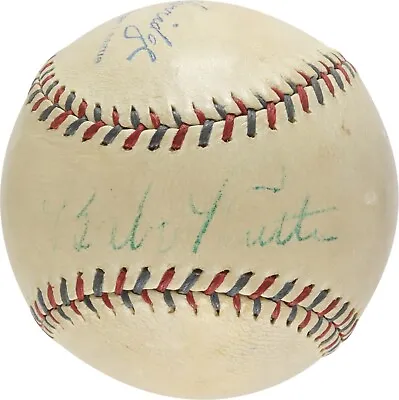 Babe Ruth & Lou Gehrig Autographed Signed Original AL Baseball PSA LOA 25098 • $12999.99