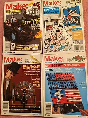 MAKE: Technology On Your Time Magazine 4 Issues 2008-2013 Numbers 16-18 35 • $10