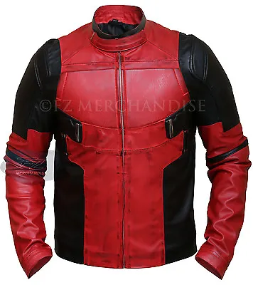 Deadpool Wade Wilson Ryan Reynolds Leather Jacket Cosplay Costume • $188.05