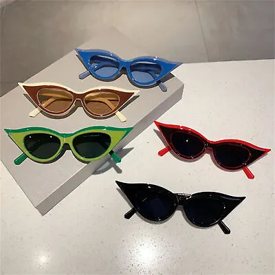 Vintage Retro Vintage Cat Eye Sunglasses Fashion Women Rapper Goggles Party Fun • $11.87