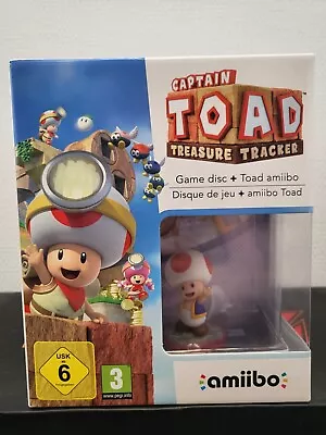 Captain Toad Treasure Tracker + Amiibo Collector Wii U Full / Complete Pal New • $155.54