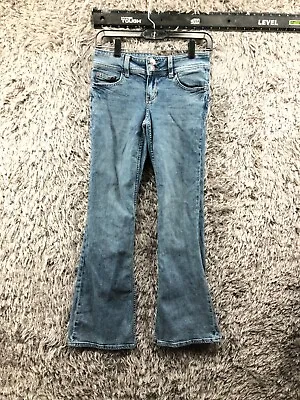 H&M Divided Flare Jeans Size 2 Womens Mid Rise Medium Wash Blue Denim • $9.21