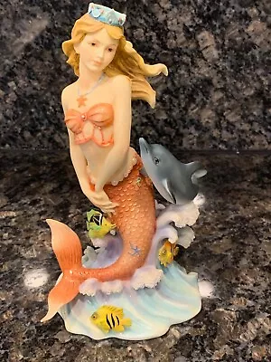 SYRENS OF THE SEA JADYN 2003 MERMAID SIREN MUNRO FIGURINE Dolphin 8  SS605 • $34.99