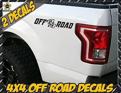 4x4 Off Road Truck Bed Decal Set MATTE BLACK For Ford F-150 And Super Duty • $13.99