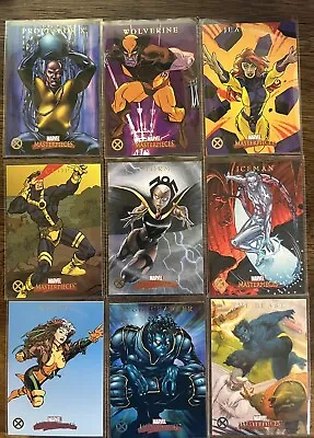 2007 Marvel Masterpieces (SkyBox) Complete Set Of 9 X-MEN Cards (X1-X9) • $15.99