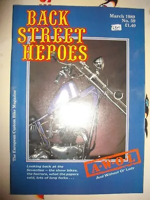 Back Street Heroes 3/89 V8 Trike Triumph Thunderbird Bsa A10 6t Honda 750fa Chop • $3.11