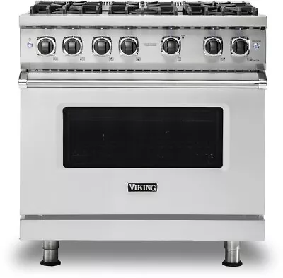 Viking 5 Series VGR5366BSS 36 Inch Pro-Style Gas Range With ProFlow Convection • $7795