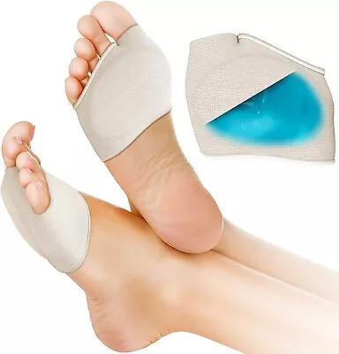 Gel Ball Of Foot Cushion Pads Metatarsal Support Insoles Forefoot Pain Relief UK • £4.99