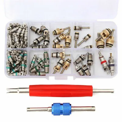 102pcs Car R12 & R134a A/C Air Conditioner Schrader Valve Core Remover Tool Kit • $13.90