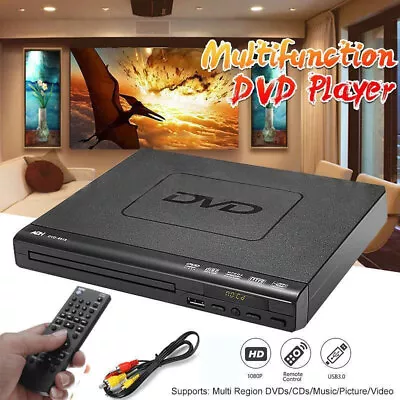 AU DVD Movie Player Multi Region Free With Remote Control USB MP3 CD Player • $41.99