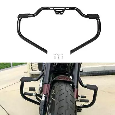 Black Mustache Engine Guard Bar For Harley Softail FLSL Street Bob 2018-2024 • $118.99