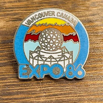 VTG Pin Vancouver Canada EXPO 86 Fuller Geodesic Dome Lapel Science World 1986 • $28.81