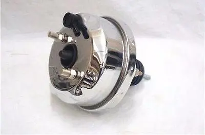 7  Single Diaphragm Chrome Power Brake Booster Universal Street Rod Chevy Ford • $52.65