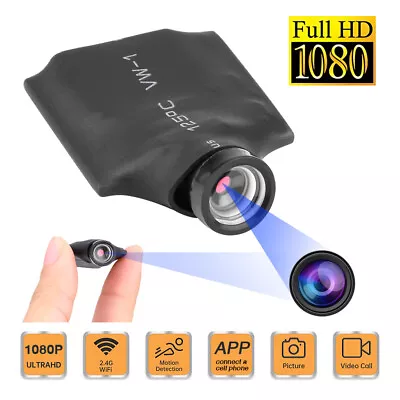 WiFi Wireless 4K Mini Camera Pinhole DIY Security HD Screw IP DVR Nanny Cam • $20.58