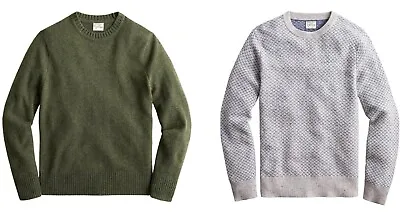 $39.95 • Buy J.Crew Tall Sizes Crewneck Sweater Mens Long Sleeve Rugged Merino Wool Blend