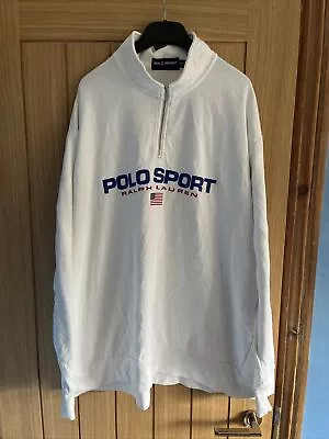 Men’s Polo Sport Ralph Lauren 1/4 Quarter Zip Sweatshirt Jumper Size 3XB • £10