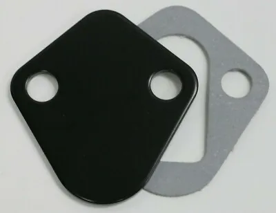 SB Ford 289 302 351W Black Fuel Pump Block Off Plate With Gasket Small Block • $8.95