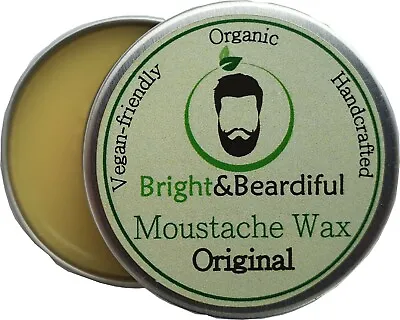£4.60 • Buy Unscented Beard & Moustache Wax Strong Hold For Styling Twists & Curls 15ml