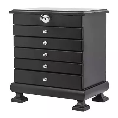 Multi-Layer Jewelry Box Organizer Cabinet Storage With Mirror Drawer Lockable • $43.99