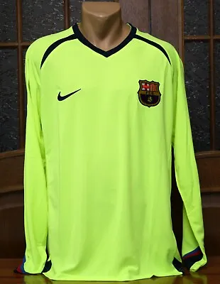 Barcelona 2005/06 Football Soccer Away Shirt Jersey Long Sleeve • $44.99
