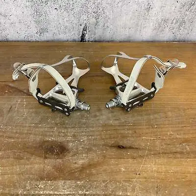 $975.95 • Buy New! Vintage Campagnolo C-Record Pista Track Pedals W/ Toe Clips & Campy Straps