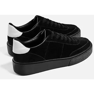 Zara Suede Platform Plimsolls Shoes Sneakers • $29