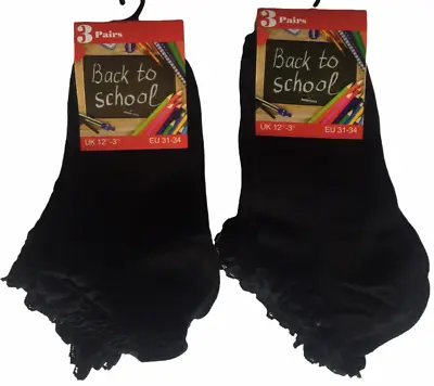 £7.99 • Buy 12 Pairs GIRLS SCHOOL COTTON LACE SOCKS FRILLY LACE ANKLE SOCKS