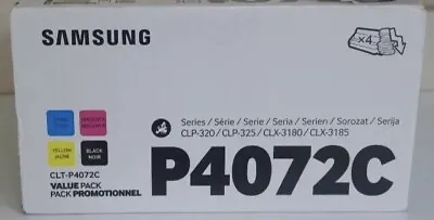 Genuine Samsung CLT-P4072C CLP320N CLP325W CLX3185 4Color 4072 Toner Cartridges • £119