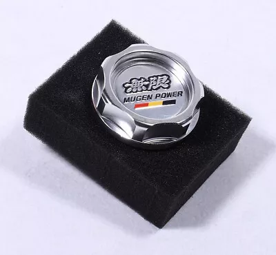 For JDM Mugen Engine Oil Filler Cap Cover Silver For Honda Civic Accord Acura • $38.99