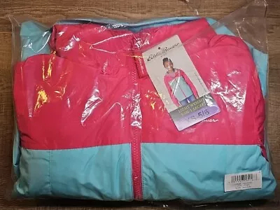 NWT Eddie Bauer Gilrs' Kids' 3-in-1 Jacket Light Weight Pink With Blue XS - 5/6  • $20