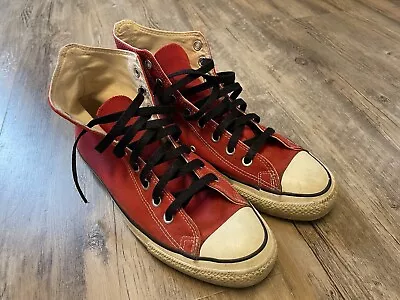 Converse All-Star Chuck Taylor - Made In USA - Red - Size 9.5 - Vintage • $69.99