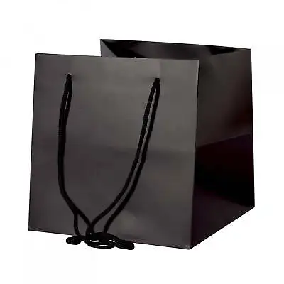 Black Hand Tied Bag (25cm) • £6.99